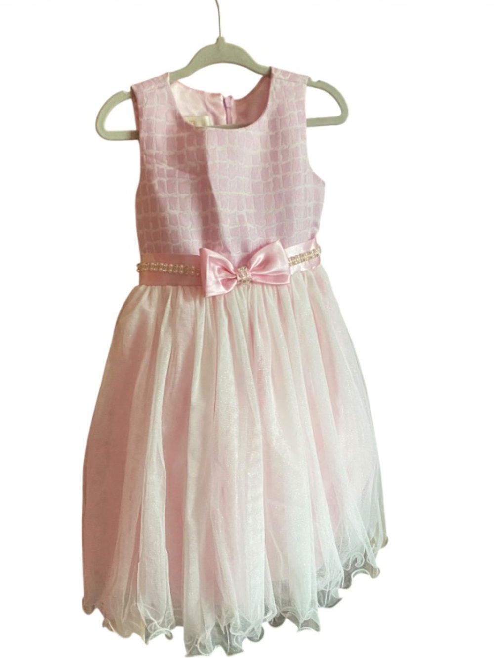 American Princess Pink Tulle Bow Girls Party Dress NWT Size 2T